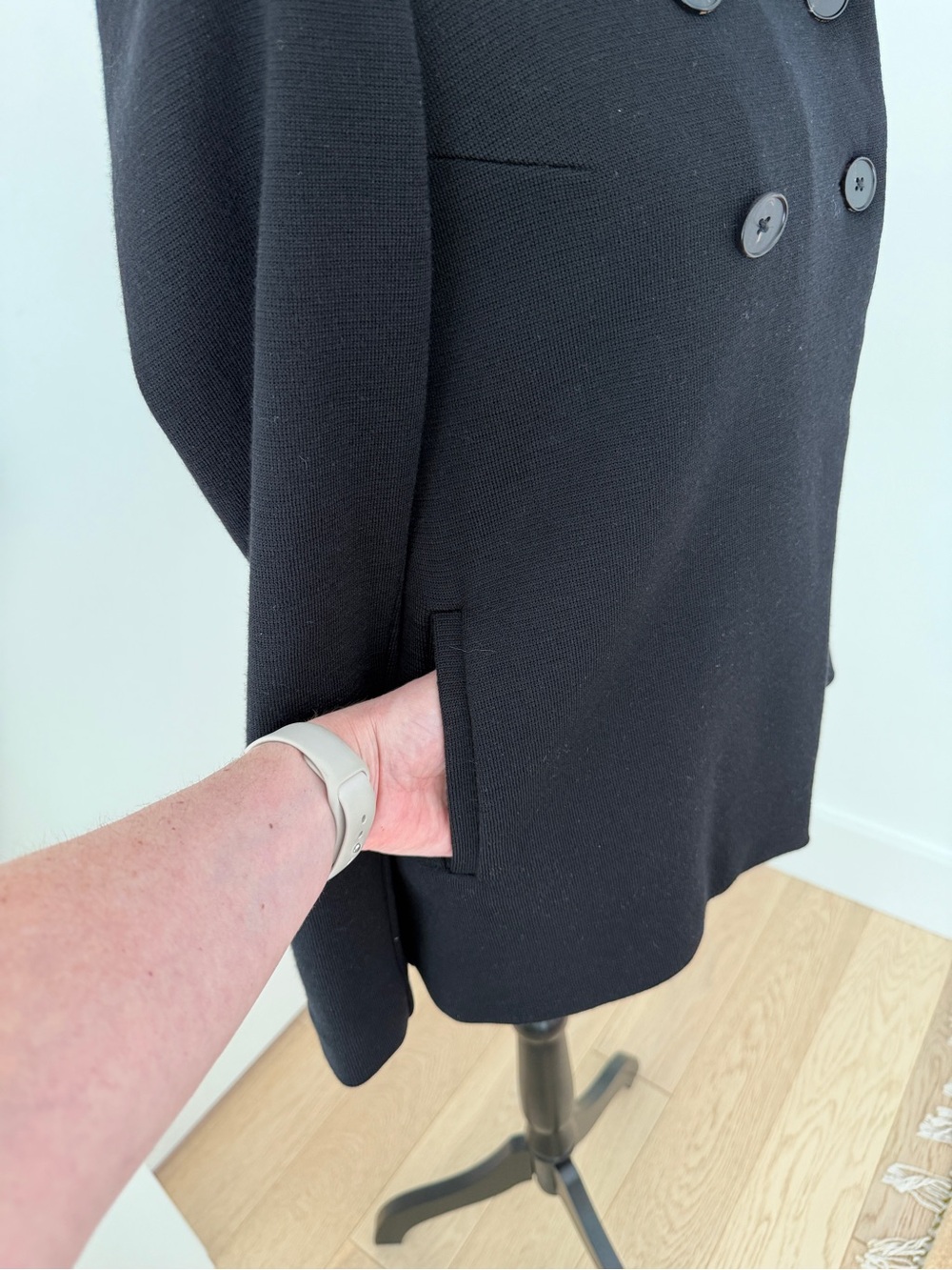 JIL SANDER Knit Wool Double Breasted Jacket Blazer Minimalist Quiet Luxury Chic - Picture 10 of 17